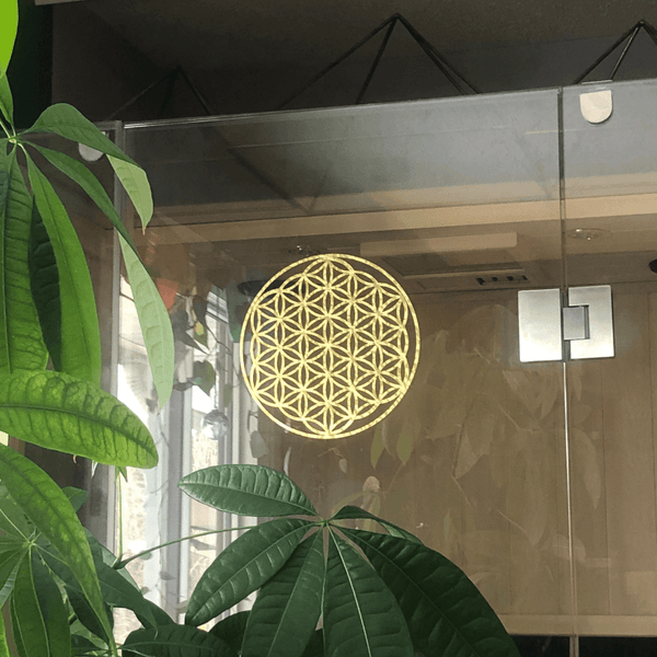Fleur de vie - feuille d'or 10" - Nature's Design Canada